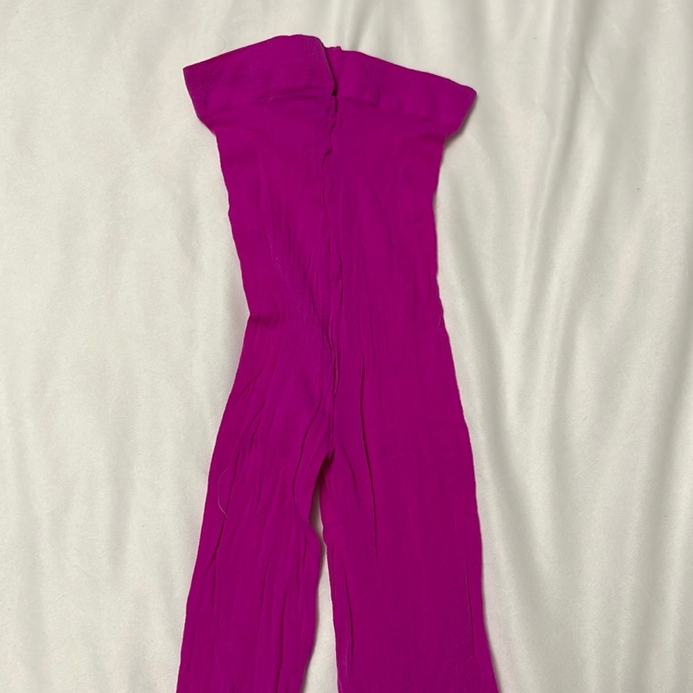 Fushia tights pantyhose